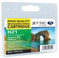 Jettec Remanufactured / Recycled HP C9351 - No 21 Black Ink Cartridge by Jettec