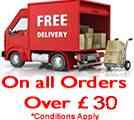 Free Delivery of Orders over <b><font face=