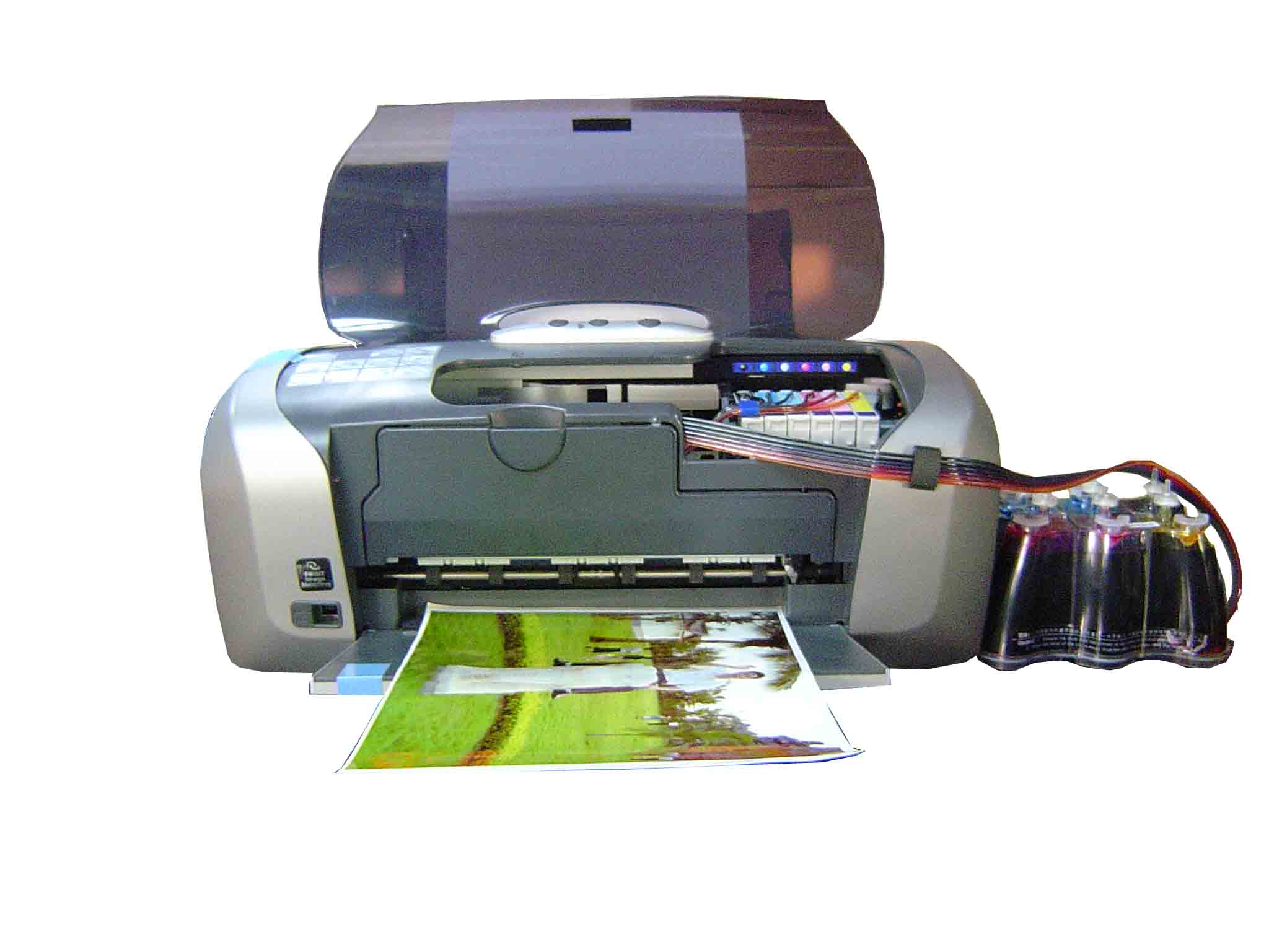 Fully set-up ready to go CIS system installed in printer