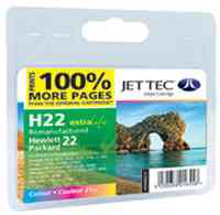 C9352 - No 22 Remanufactured / Recycled Colour Ink Cartridge by Jettec